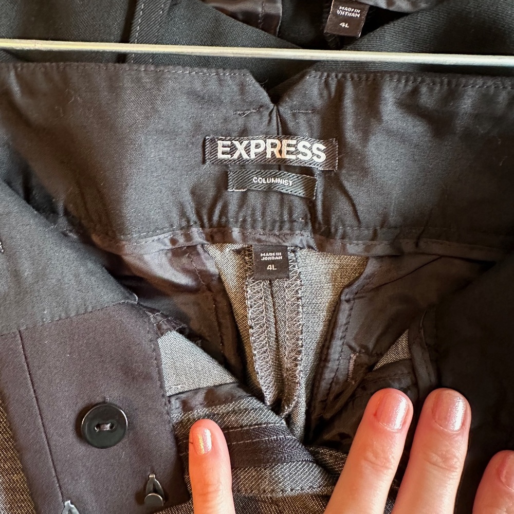 Express Columnist Pants Size 4 Long - image 3